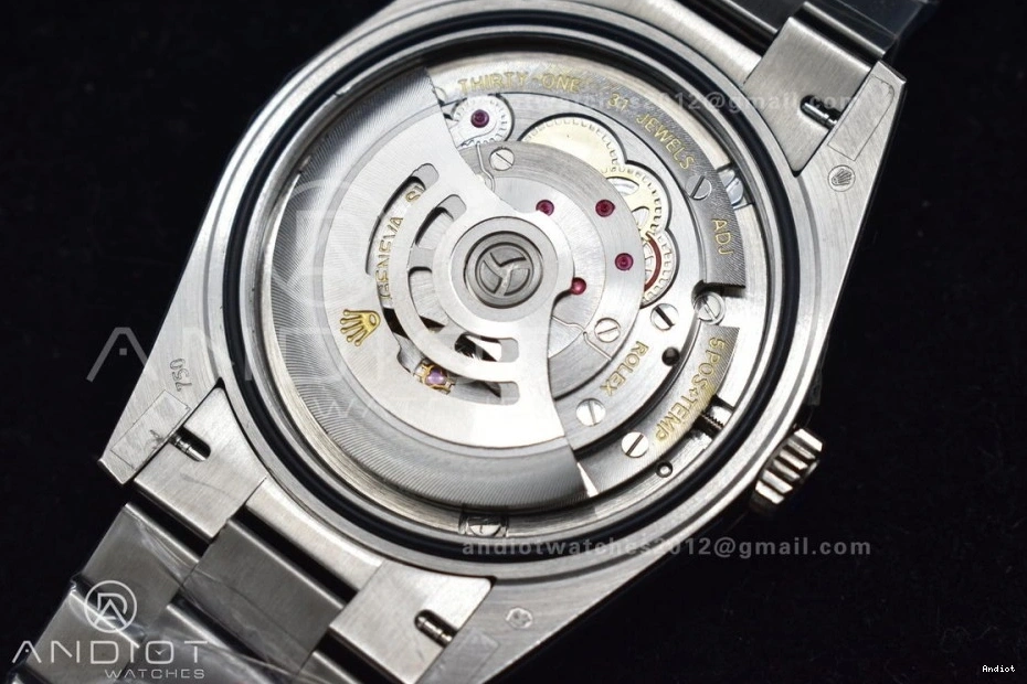 Arabic Blue 904L Dial Bracelet V2 on Markers SS A3255 President DayDate 40 Iced GMF Steel 1126